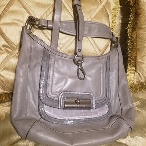Coach Gray Leather Purse